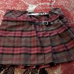 Plaid, skirt.